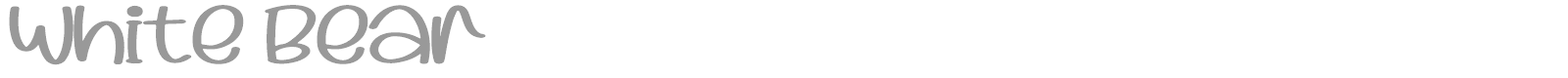 White Bear font preview
